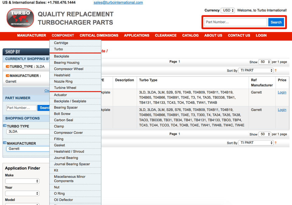Screenshot of Turbo International